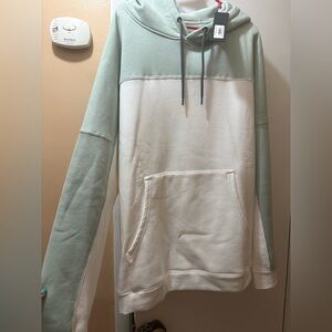 Mono B Women’s  Green and White Hoodie. NWT 3X